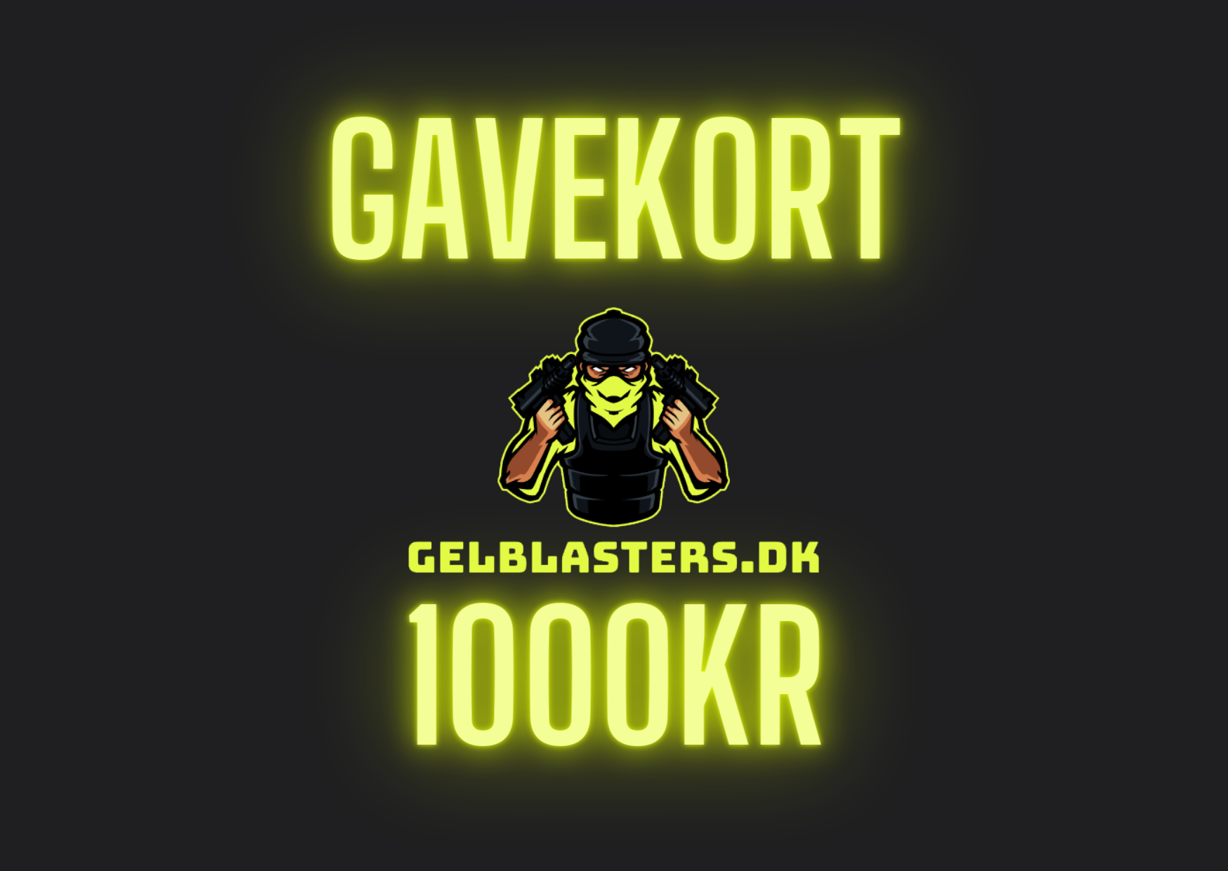 Gel Blaster Gavekort Gelblasters.dk