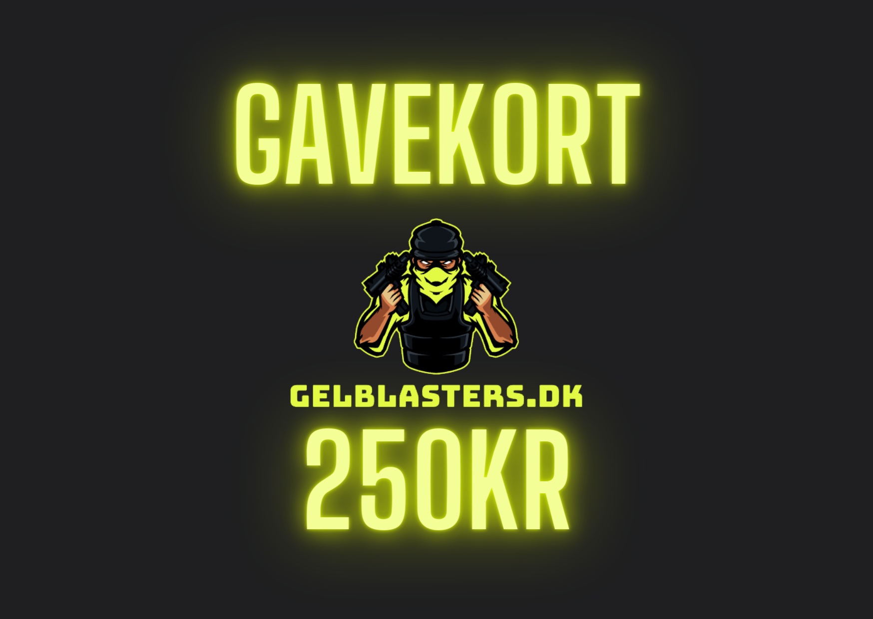 Gel Blaster Gavekort Gelblasters.dk