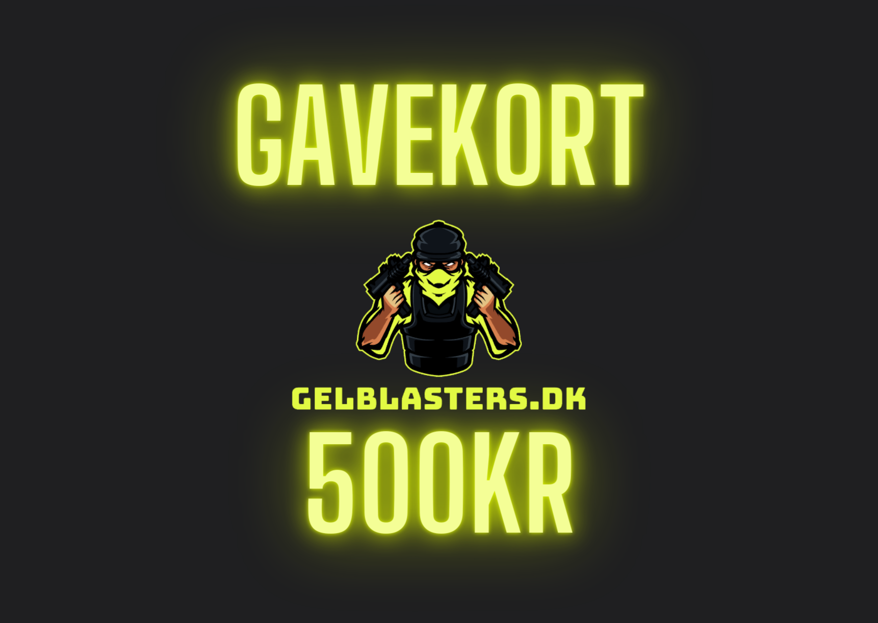 Gel Blaster Gavekort Gelblasters.dk