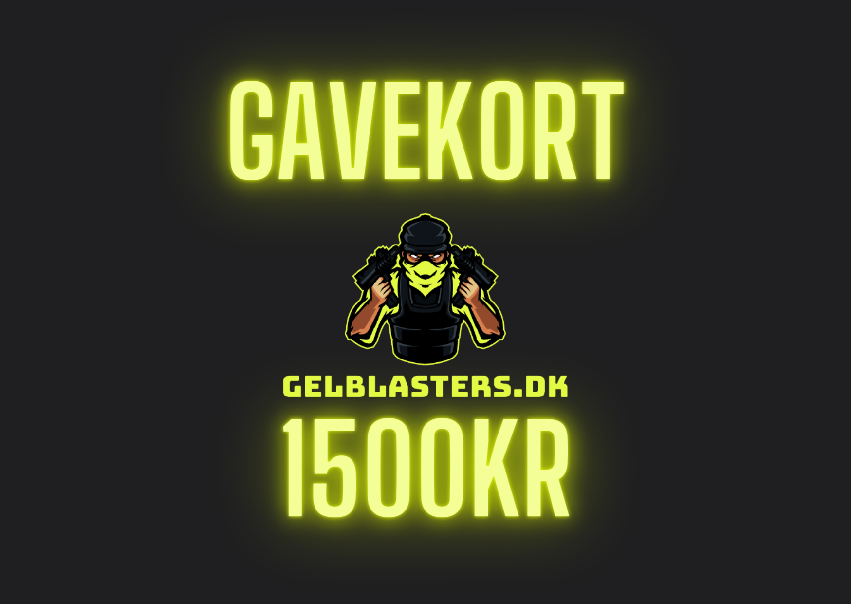 Gel Blaster Gavekort Gelblasters.dk