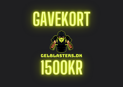 Gel Blaster Gavekort Gelblasters.dk